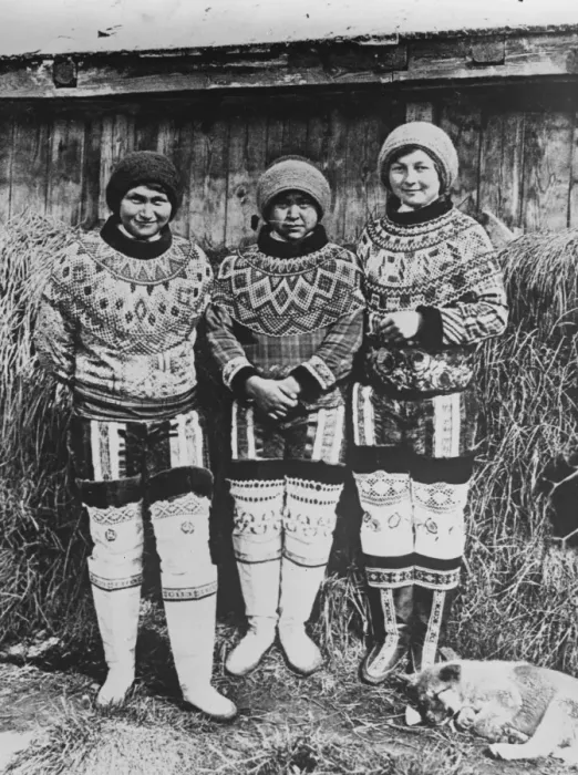 Framed Print : Summer suits in Greenland Three girls at Umanak, Greenland, in summer rig 7 January Framed Print : Summer suits in Greenland Three girls at Umanak, Greenland, in summer rig 7 January