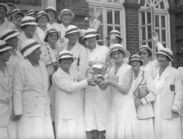 Framed Print : Sussex Are Womens Bowls Champions. Sussex beat Middlesex in the final of
