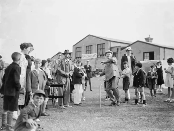 Framed Print : Swanscombe fete in Kent. Mr W J Everard. 1936 Framed Print : Swanscombe fete in Kent. Mr W J Everard. 1936