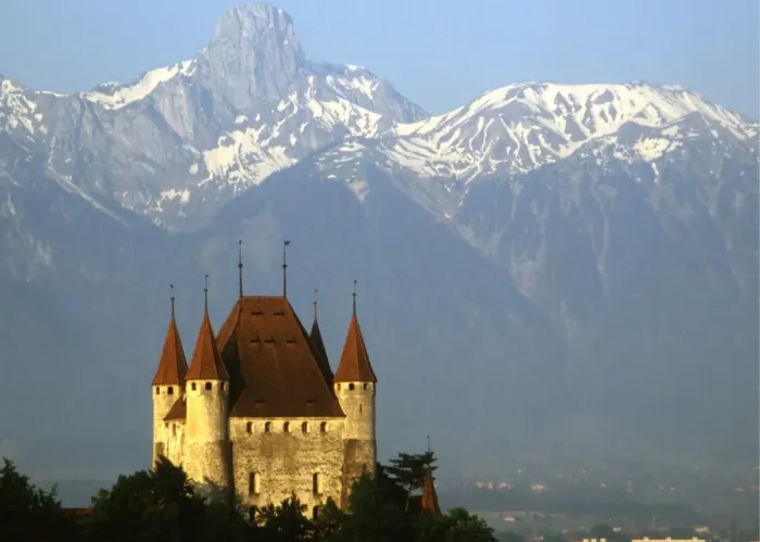 Framed Print : Switzerland Thun Castle