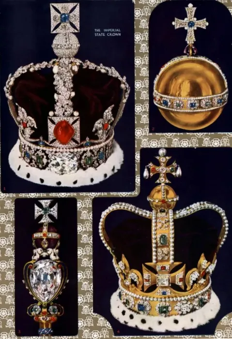Framed Print : Symbols of Power and Glory and of Christian Faith: St Edwards Crown, The Imperial State Crown Framed Print : Symbols of Power and Glory and of Christian Faith: St Edwards Crown, The Imperial State Crown