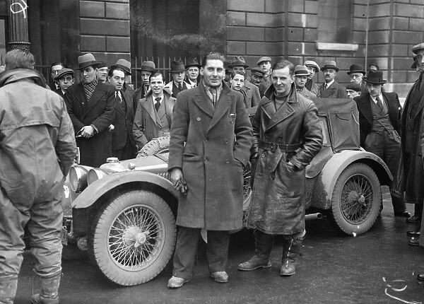 T C Griffiths, Monte Carlo Rally driver. 22 January 1935