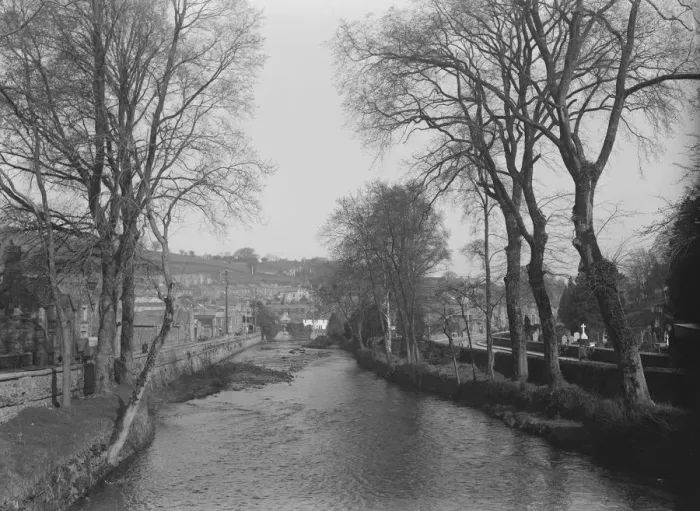 Framed Print : Tavistock a market town in Devon, England 1925 Framed Print : Tavistock a market town in Devon, England 1925