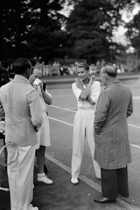 Framed Print : Tennis player, Bunny Austin. 1935 Framed Print : Tennis player, Bunny Austin. 1935