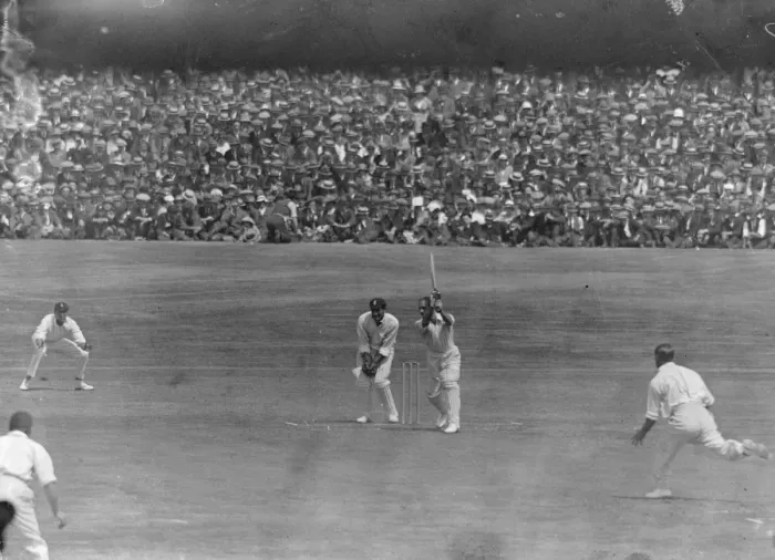 Framed Print : Third Test Match at Leeds. England versus Australia at Leeds. Gregory ( Australia