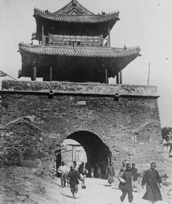 Framed Print : Tianjin. The Drum Tower. May 1928 Framed Print : Tianjin. The Drum Tower. May 1928