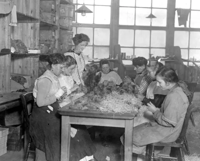 Framed Print : Toy Making for Christmas. 22 October 1919 Framed Print : Toy Making for Christmas. 22 October 1919