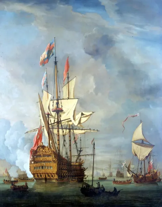 Framed Print : Transport Sea Post 1700 Royal Soverign 1701 Framed Print : Transport Sea Post 1700 Royal Soverign 1701