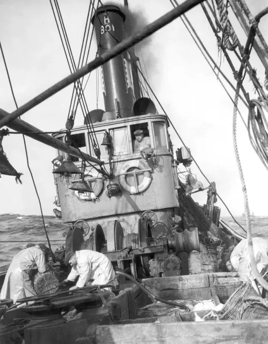 Framed Print : Trawling in the North Sea Fish where the fish are