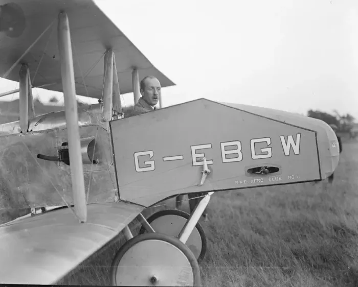 Framed Print : Trials of first British low powered biplane take place at Cove Common, Farnborough Framed Print : Trials of first British low powered biplane take place at Cove Common, Farnborough