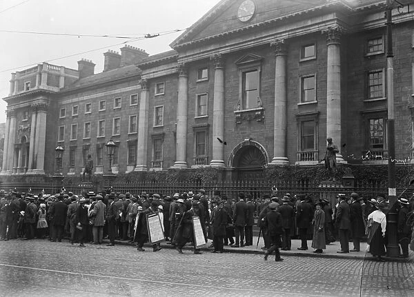 Trinity College, Dublin. Taken during the Irish Convention. 1920