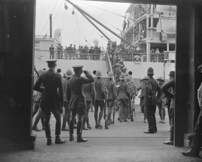 Framed Print : The troopship Nevasa at Southampton on the departures of 17th / 21st Lancers Framed Print : The troopship Nevasa at Southampton on the departures of 17th / 21st Lancers
