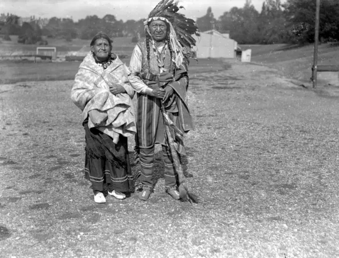 Framed Print : Types of indians encamped at the Crystal Palace. 10 September 1923