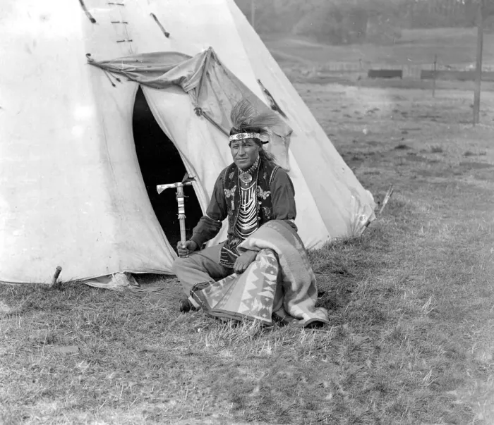 Framed Print : Types of indians encamped at the Crystal Palace. 10 September 1923