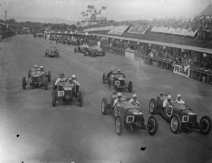 Framed Print : Ulster T T. General view and start. 1932 Framed Print : Ulster T T. General view and start. 1932