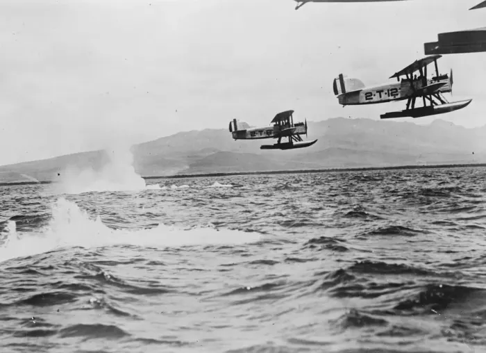 Framed Print : Uncle Sams Air Devil rehearse war tactics in manoeuvres off San Diego. This Framed Print : Uncle Sams Air Devil rehearse war tactics in manoeuvres off San Diego. This