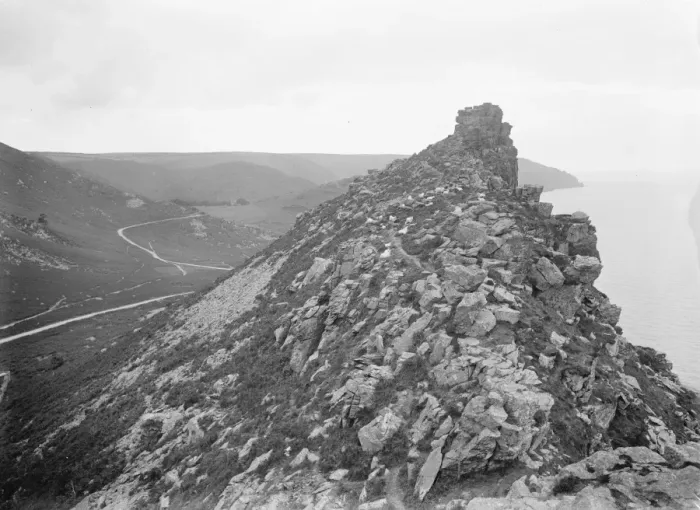Framed Print : Valley of Rocks in Lynton 1925