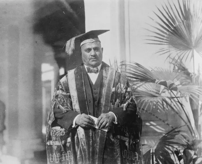 Framed Print : Vice Chancellor of Delhi University. Sir Hari Singh Gour in his robes as Vice Framed Print : Vice Chancellor of Delhi University. Sir Hari Singh Gour in his robes as Vice