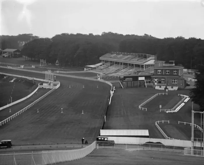 Framed Print : A view over Goodwood race course. 27 July 1929 Framed Print : A view over Goodwood race course. 27 July 1929
