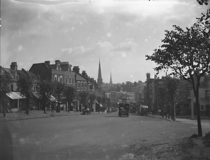 Framed Print : A view down Tranquil Vale, Blackheath, London Framed Print : A view down Tranquil Vale, Blackheath, London