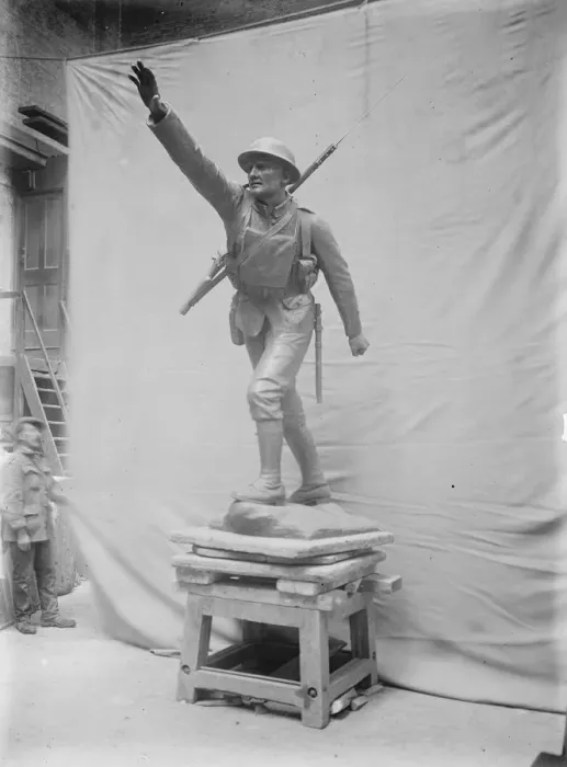 Framed Print : A Virike Statue by Adrian Jones Captain Adrian Jones striking statue for Bridgnorth