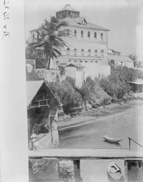 Framed Print : Now being visited by the Duke and Duchess of York. Mombasa, the landing place Framed Print : Now being visited by the Duke and Duchess of York. Mombasa, the landing place