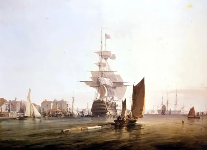 Framed Print : Warships. Clevely the Elder - the Royal George Framed Print : Warships. Clevely the Elder - the Royal George