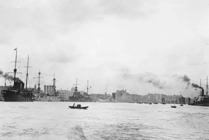 Framed Print : Warships at Shanghai. Shanghai as seen from the River Whang Poo, on which it is situated Framed Print : Warships at Shanghai. Shanghai as seen from the River Whang Poo, on which it is situated