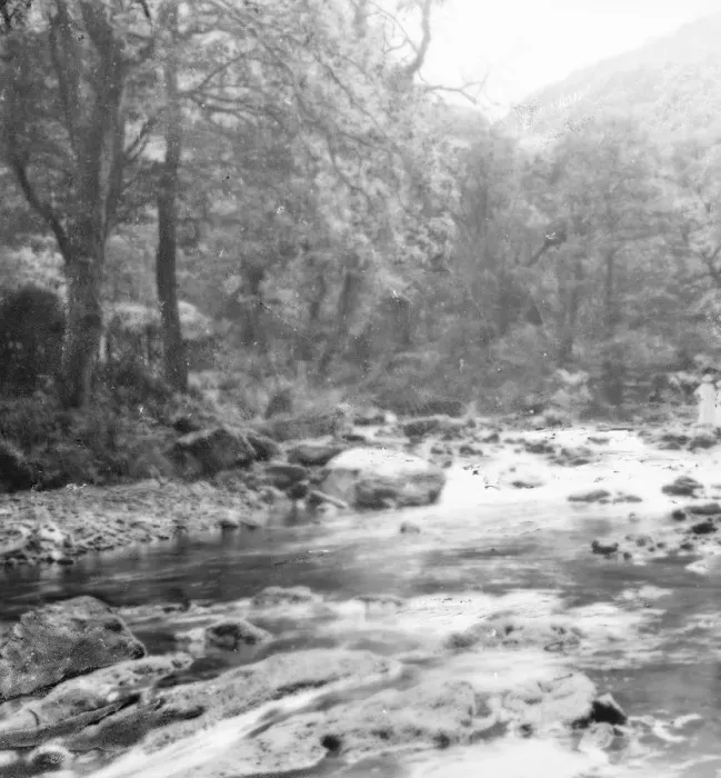 Framed Print : Watersmeet, Lynmouth 1925 Framed Print : Watersmeet, Lynmouth 1925