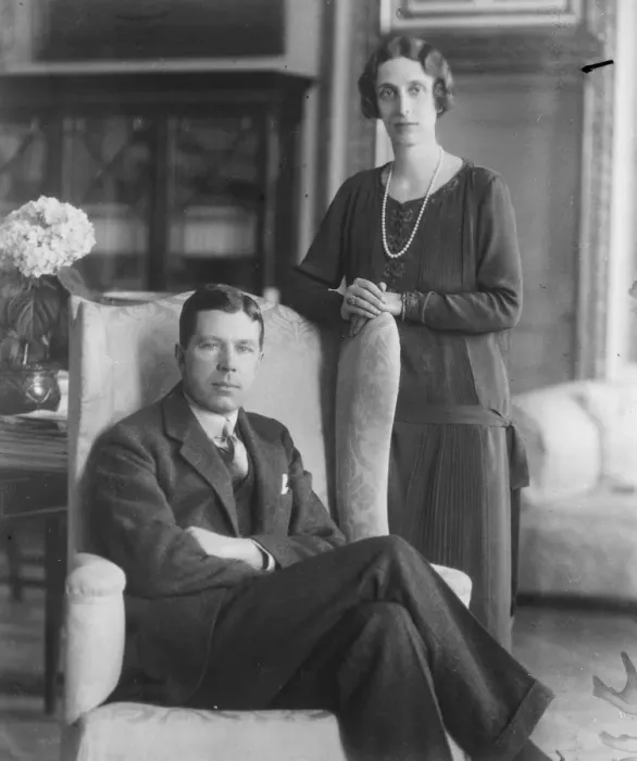 Framed Print : On their way round the world. The Crown Prince and Princess of Sweden photgraphed Framed Print : On their way round the world. The Crown Prince and Princess of Sweden photgraphed