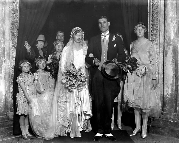 Wedding of Captain Colin David Brodie and Miss Daphne Cecil Rosemary Harmsworth At