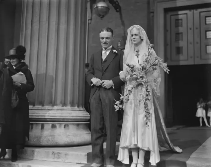 Framed Print : Wedding of Captain A P Campbell, Royal Artillery, ( son of Brigadier - General