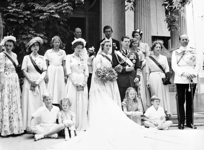 Framed Print : Wedding of Ex- King Michael of Rumania to Princess Anne of Bourbon Parme at Chapel Framed Print : Wedding of Ex- King Michael of Rumania to Princess Anne of Bourbon Parme at Chapel