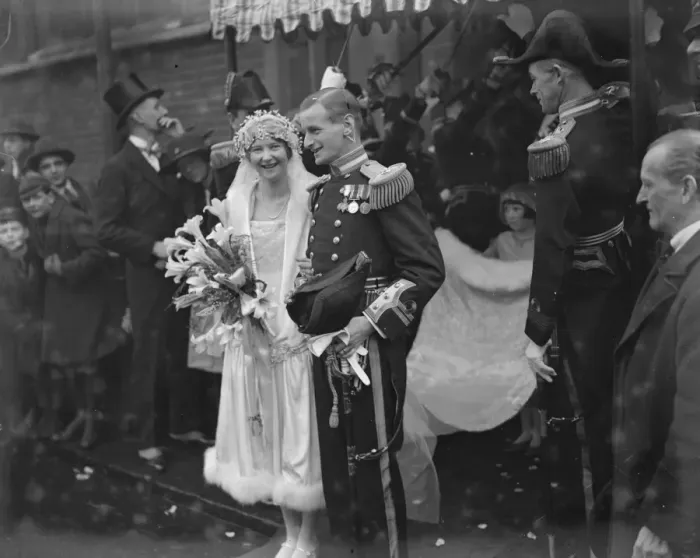Framed Print : Wedding of Lieutenant the Honourable Robert A W Southwell, Royal Navy, and Miss Framed Print : Wedding of Lieutenant the Honourable Robert A W Southwell, Royal Navy, and Miss