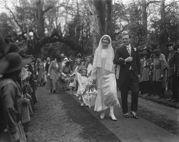 Wedding The marriage of Commander the Hon. A D Cochrane to Miss D Cornwallis took