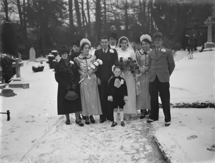 Framed Print : The wedding of Miss I Herman held in Foots Cray, Kent. Wedding group. 24 December Framed Print : The wedding of Miss I Herman held in Foots Cray, Kent. Wedding group. 24 December