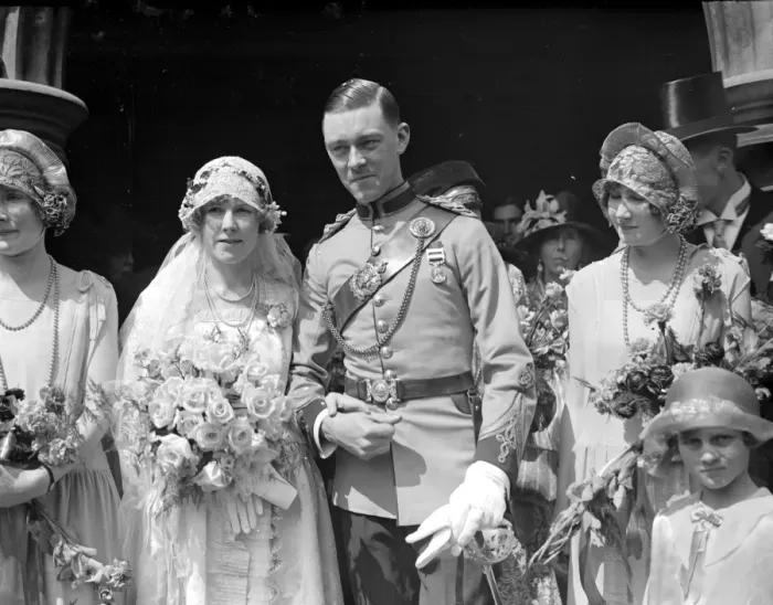 Framed Print : Wedding of Mr A. C. E. West, 10th Baluch Regiment, and Miss Mabella Lyall Reynolds Framed Print : Wedding of Mr A. C. E. West, 10th Baluch Regiment, and Miss Mabella Lyall Reynolds