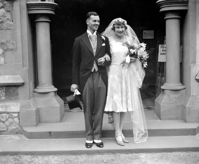 Framed Print : Wedding of Mr Edward H. Blackwell and Miss Rosamund Mary Reynolds at St Pauls Church Framed Print : Wedding of Mr Edward H. Blackwell and Miss Rosamund Mary Reynolds at St Pauls Church