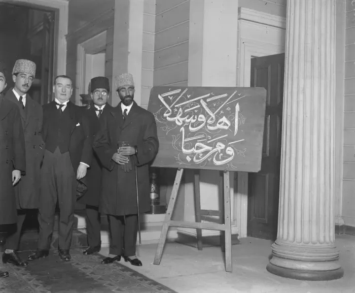 Framed Print : Welcomed in native language. Afghan Minister visits London School of Oriental Studies Framed Print : Welcomed in native language. Afghan Minister visits London School of Oriental Studies