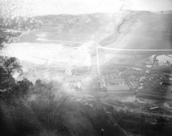The Welsh disaster. The valley of Conway after disaster. 4 November 1925