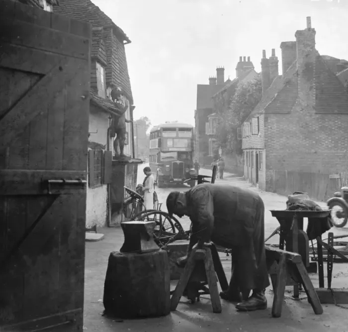 Framed Print : Westerham forge. 1935 Framed Print : Westerham forge. 1935