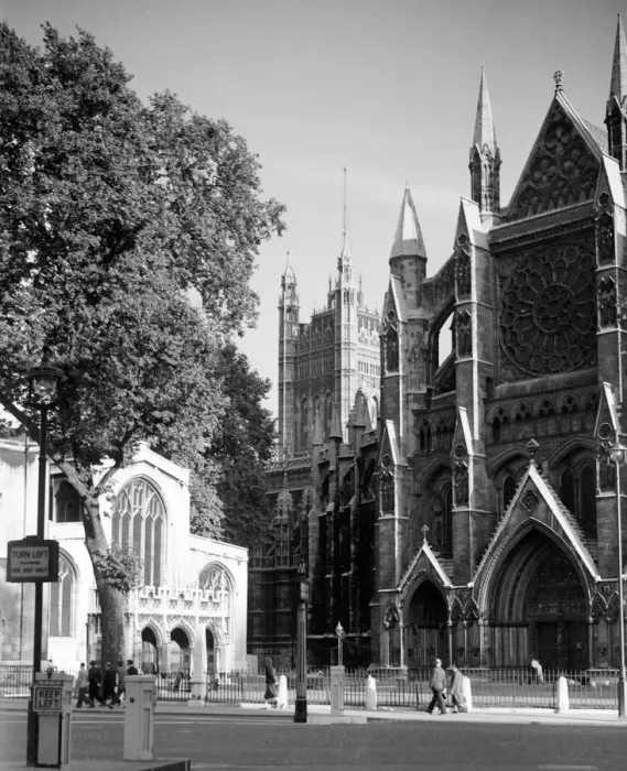 Framed Print : Westminster Abbey at North Entrance, Westminster, London, England, UK