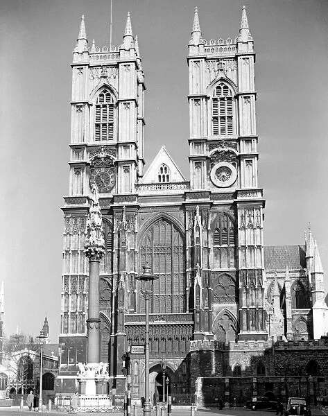 Westminster Abbey, Westminster, London, England, UK. 1950s