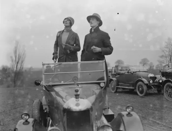 Framed Print : Weston & Banwell Harriers at Banwell Mrs Woodburn Bamberger and Mr C I Bertish 1925 Framed Print : Weston & Banwell Harriers at Banwell Mrs Woodburn Bamberger and Mr C I Bertish 1925