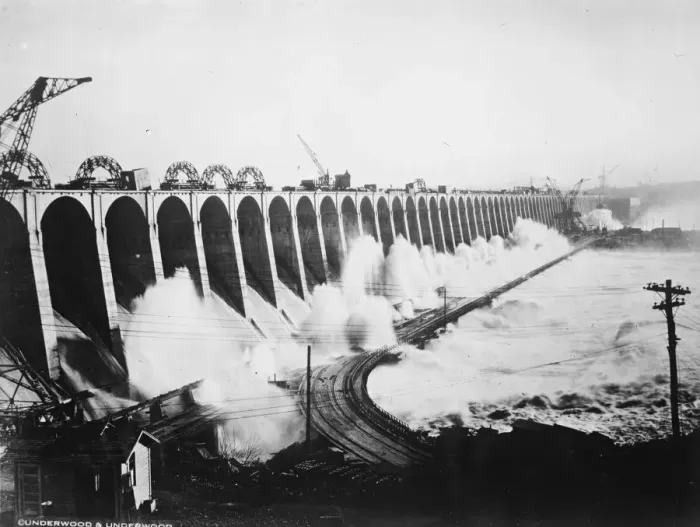 Framed Print : Wilson Dam on the Tennessee River. 1926 Framed Print : Wilson Dam on the Tennessee River. 1926