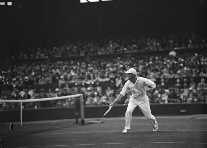 Framed Print : Wimbledon lawn tennis championships. P D Spence ( South Africa ) defeated by J Bortra ( France ) Framed Print : Wimbledon lawn tennis championships. P D Spence ( South Africa ) defeated by J Bortra ( France )