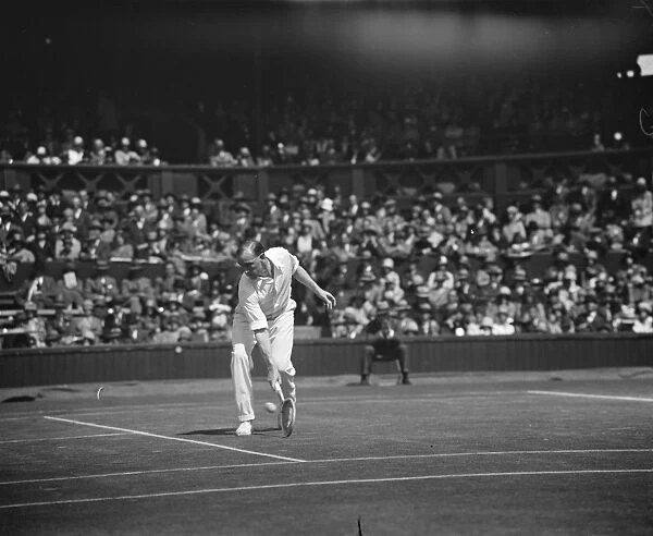 Wimbledon lawn tennis championships. Patterson in play. 3 June 1929