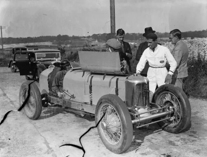 Framed Print : Women racing champions practice for thrill speed duel at Brooklands. Mrs Kay Petre