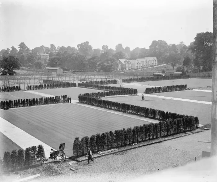 Framed Print : Wonderful Wimbeldon tennis enclosure nearing completion 9 June 1923 Framed Print : Wonderful Wimbeldon tennis enclosure nearing completion 9 June 1923
