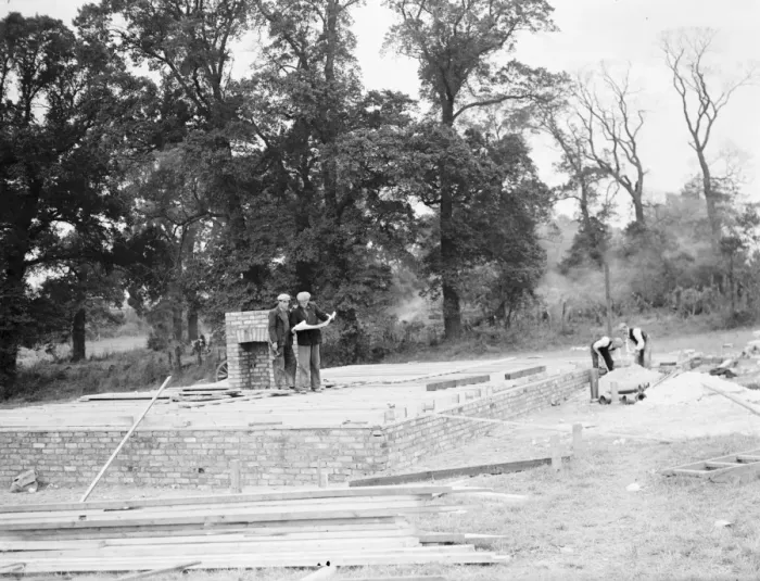 Framed Print : Work commences for the construction of the Dartford Tunnel. 1938 Framed Print : Work commences for the construction of the Dartford Tunnel. 1938